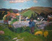 Paul Gauguin Swineherd France oil painting artist